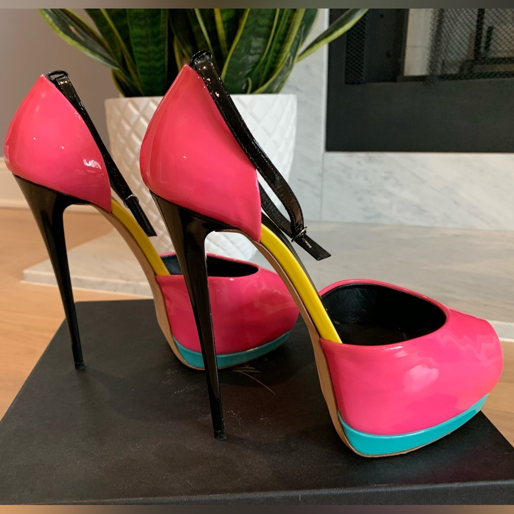 Zanotti platform sandals size 7